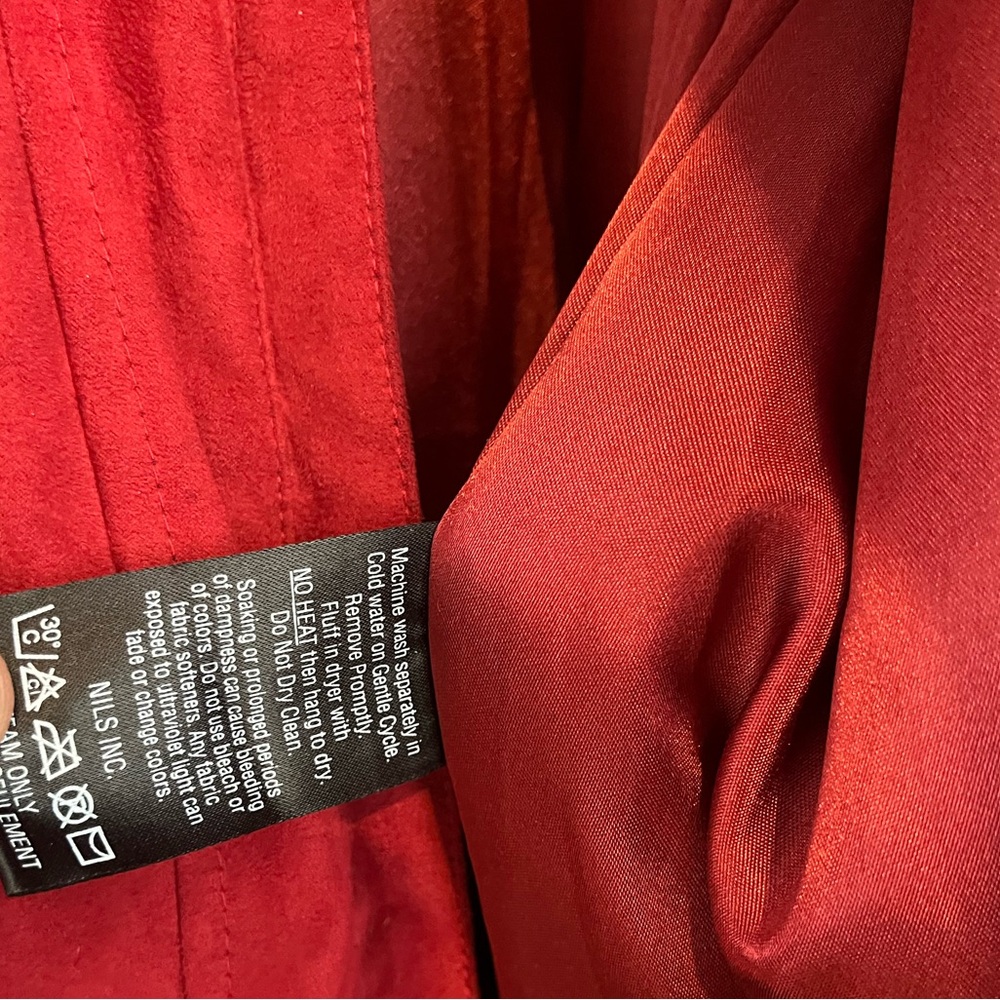Vintage NILS Red Skiwear One Piece Ski Suit size 10 bin7 - Picture 8 of 9